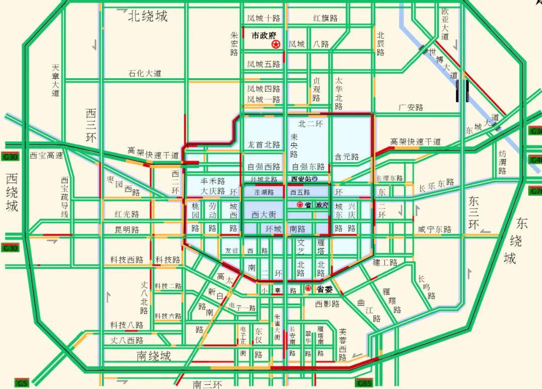 西安东二环实施最新交通管制措施